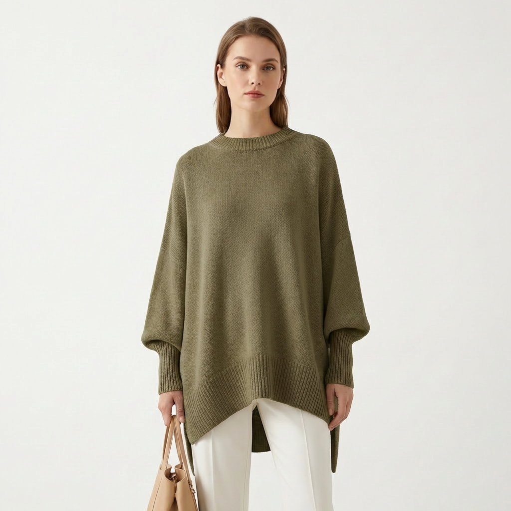 Sanne | Women's Cashmere Oversized Batwing Poncho Jumper