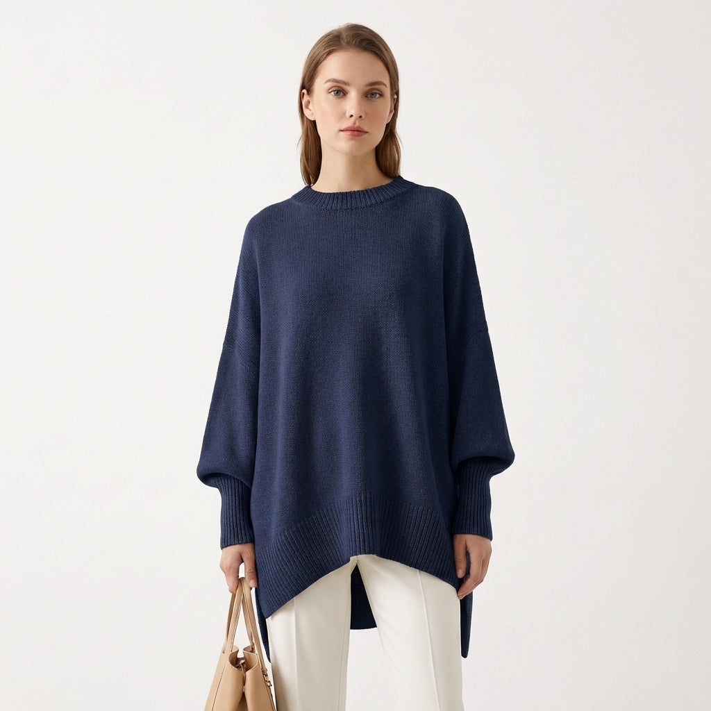 Sanne | Women's Cashmere Oversized Batwing Poncho Jumper