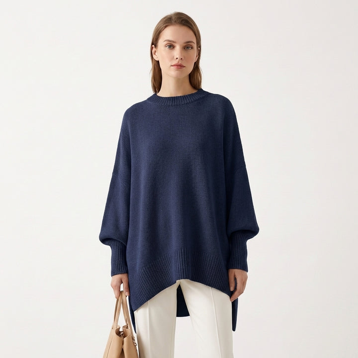 Sanne | Women's Cashmere Oversized Batwing Poncho Jumper