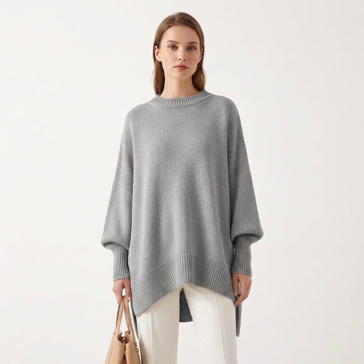Sanne | Women's Cashmere Oversized Batwing Poncho Jumper