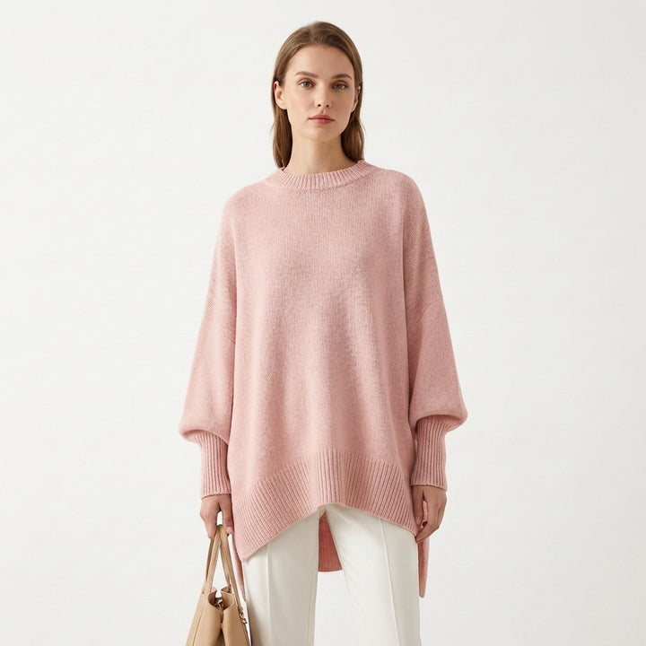 Sanne | Women's Cashmere Oversized Batwing Poncho Jumper
