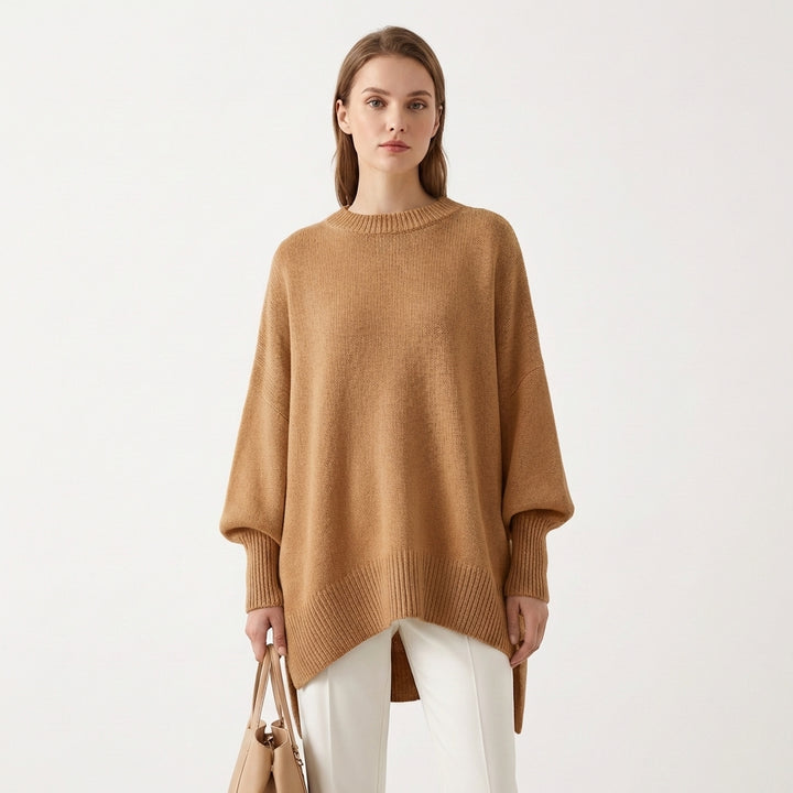 Sanne | Women's Cashmere Oversized Batwing Poncho Jumper