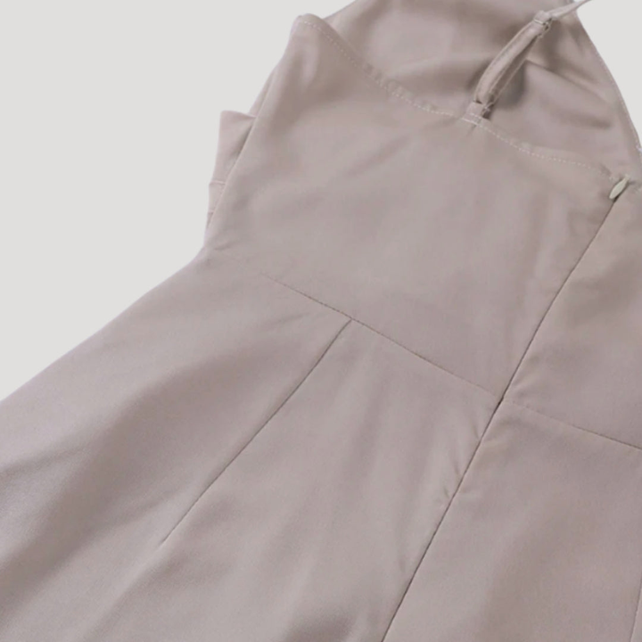 Scarlett | Women's Silk V-Neck High Slit Wedding Guest Dress