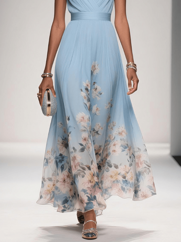 Seraphina | Women's V-Neck Floral Maxi Dress