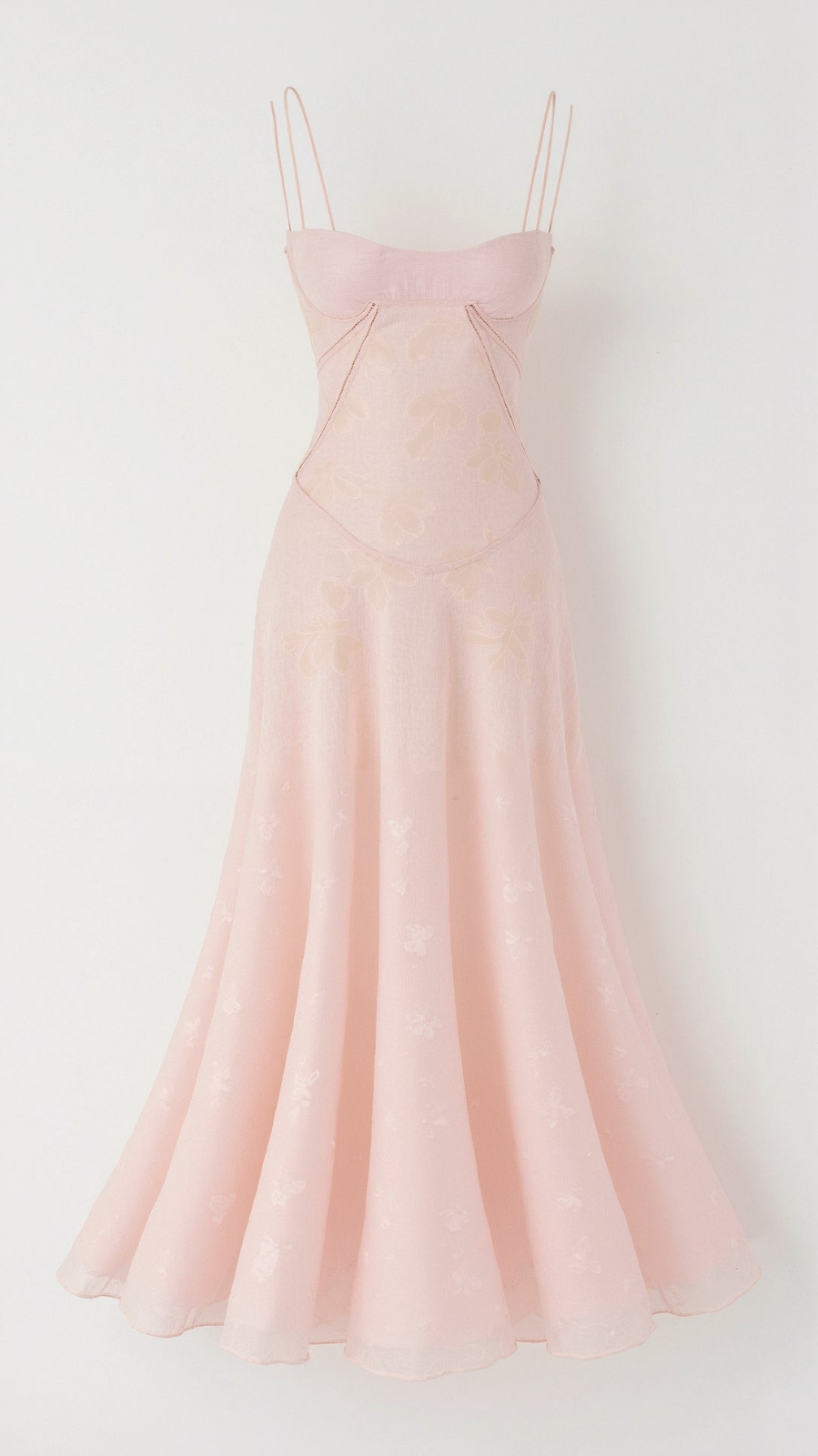 Seraphine | Women's Chiffon Jacquard Corset Maxi Wedding Guest Dress