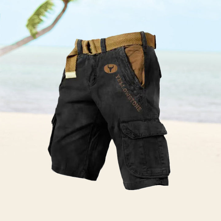 Sienna | Men's Denim Washed Cargo Shorts