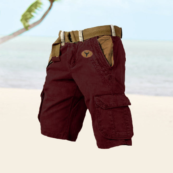 Sienna | Men's Denim Washed Cargo Shorts