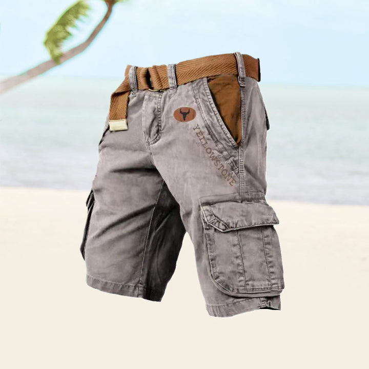 Sienna | Men's Denim Washed Cargo Shorts