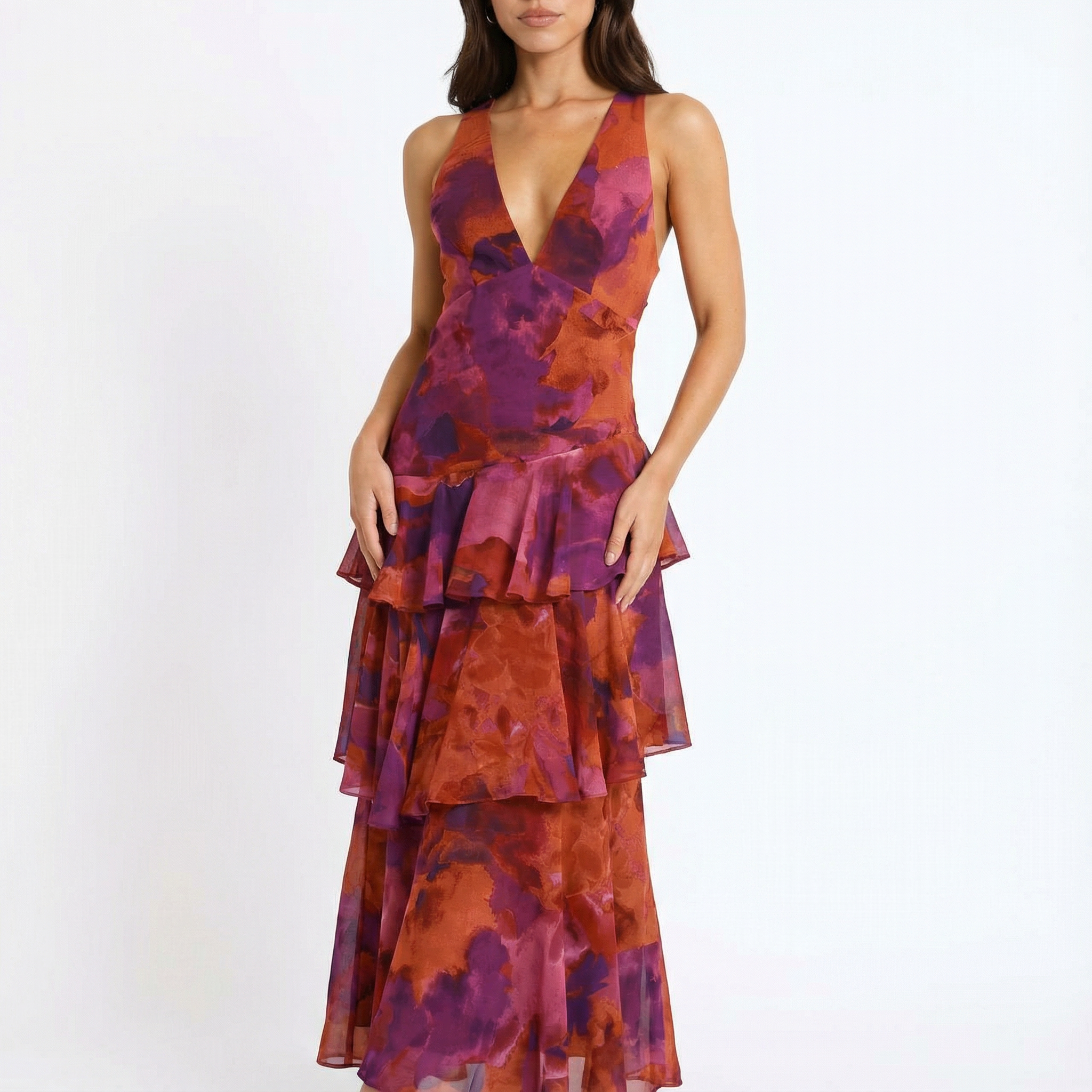 Sienna | Women Dress With Tiered Skirt | Maxi