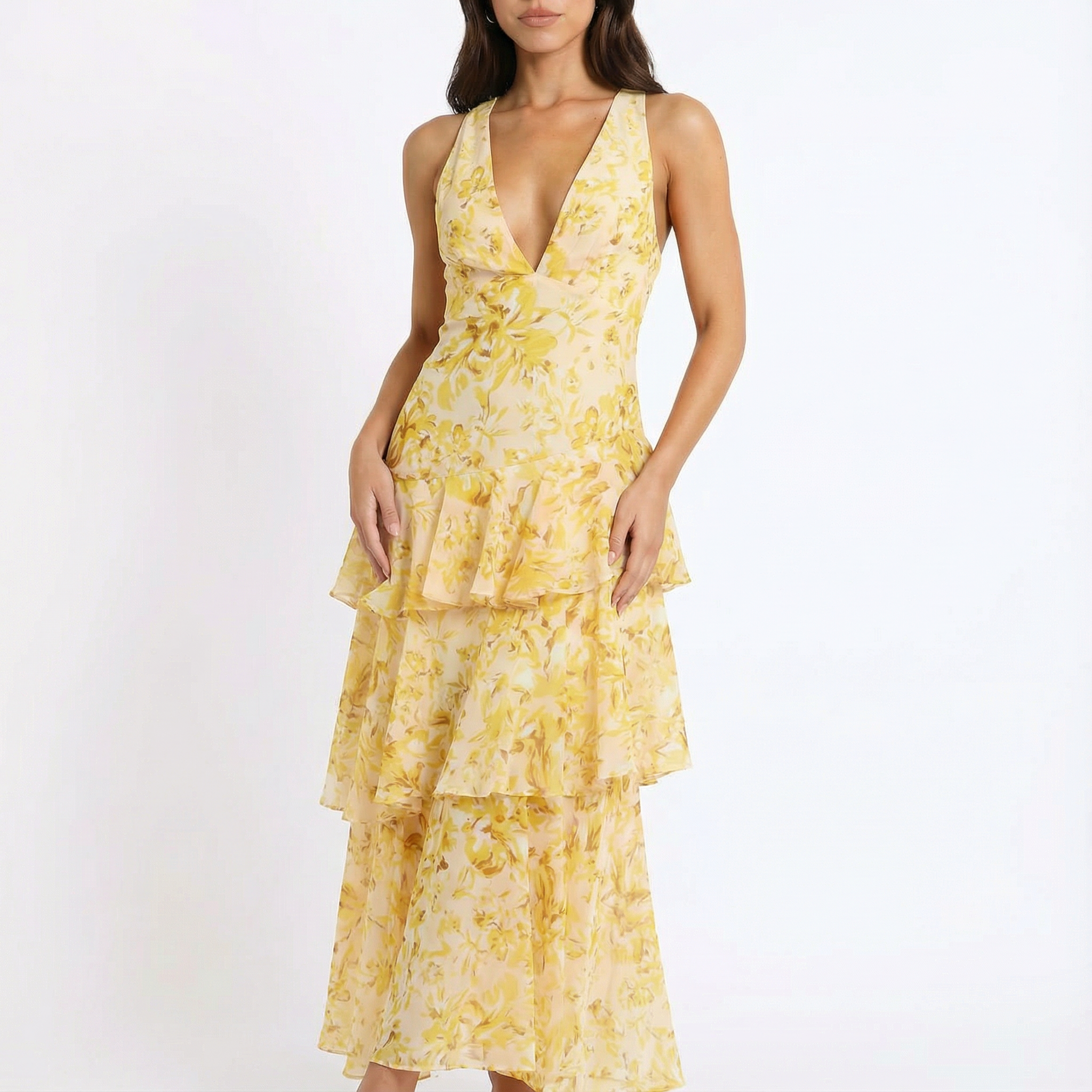 Sienna | Women Dress With Tiered Skirt | Maxi