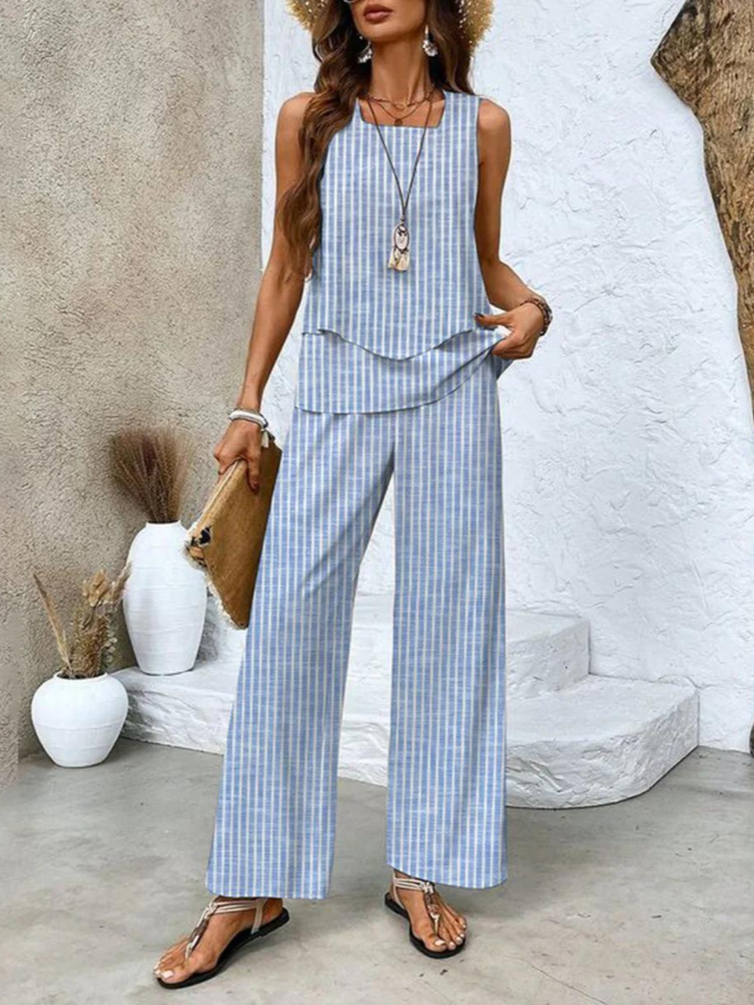 Sienna | Women's Lightweight Wide-Leg Trouser Set