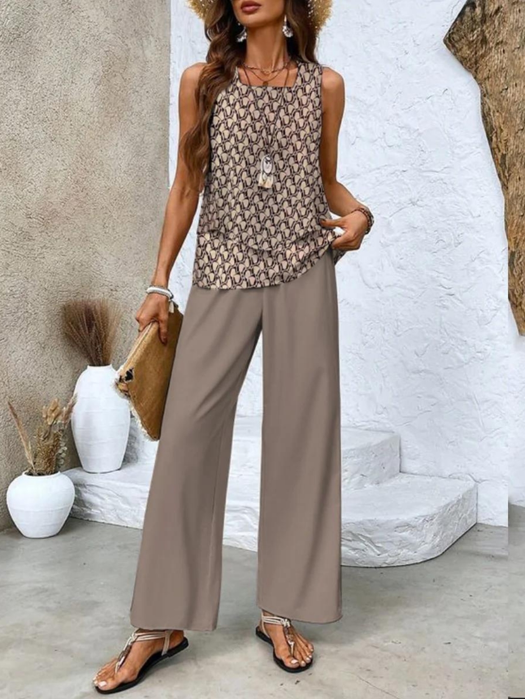 Sienna | Women's Lightweight Wide-Leg Trouser Set