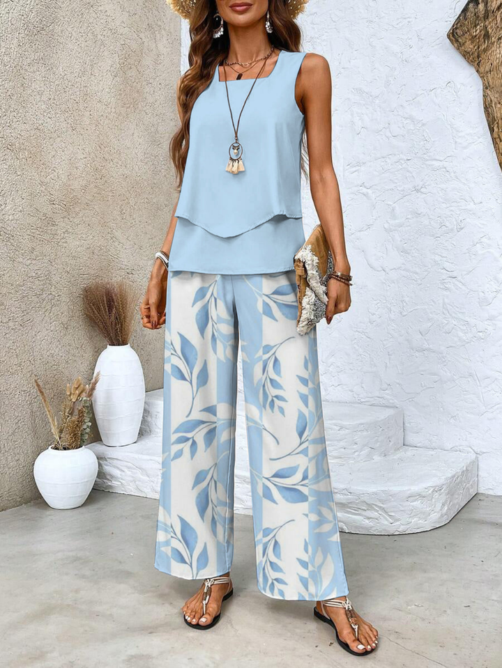 Sienna | Women's Lightweight Wide-Leg Trouser Set