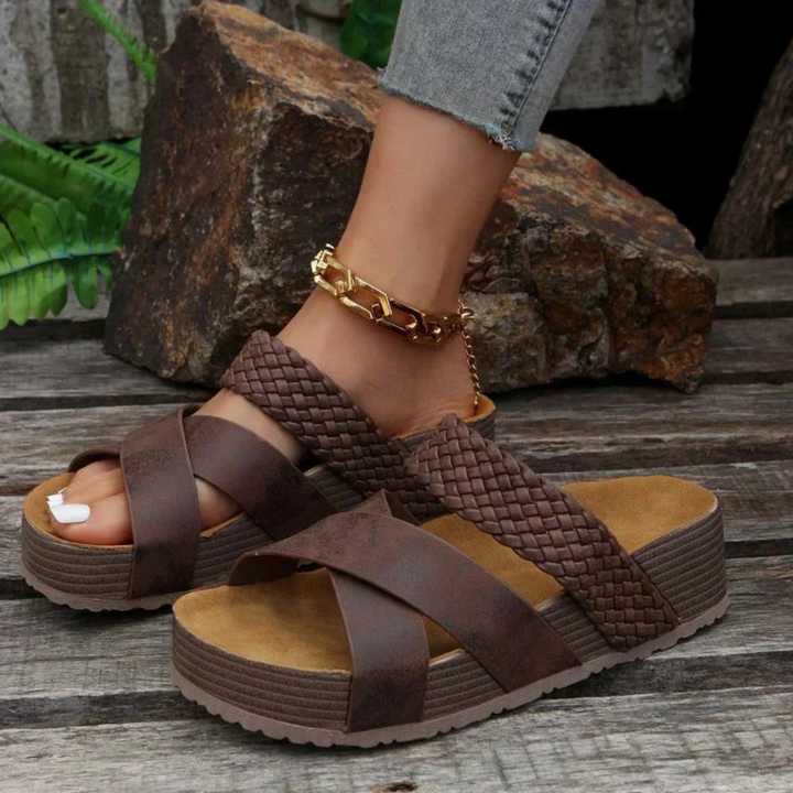 Soleil | Women's Comfortable Crossover Sandals