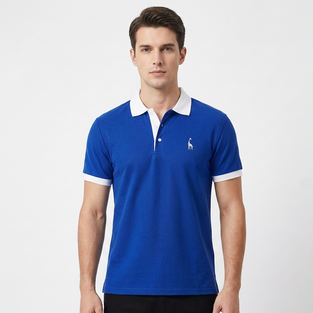 Sutton | Men's Breathable Contrast Trim Short Sleeve Polo Shirt