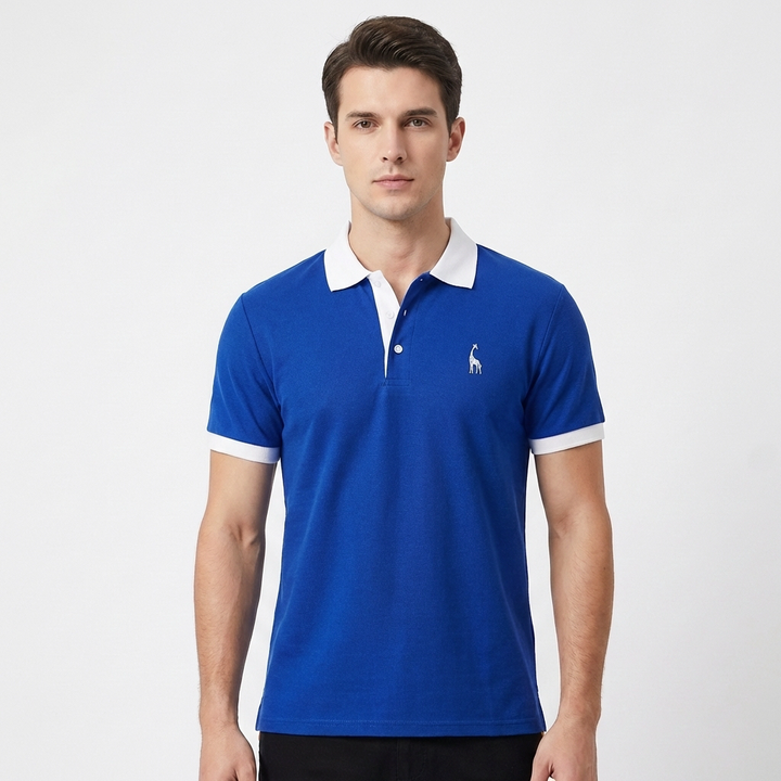 Sutton | Men's Breathable Contrast Trim Short Sleeve Polo Shirt