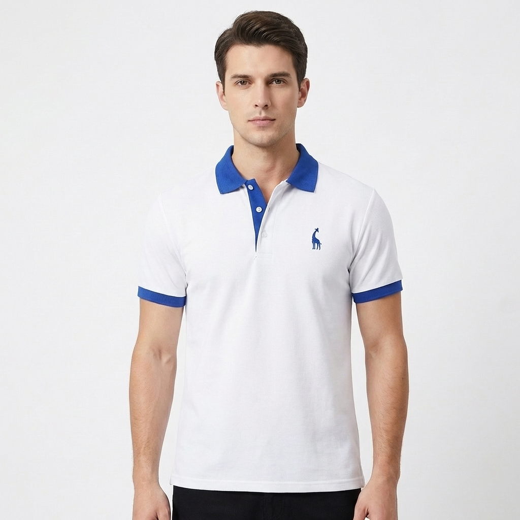 Sutton | Men's Breathable Contrast Trim Short Sleeve Polo Shirt