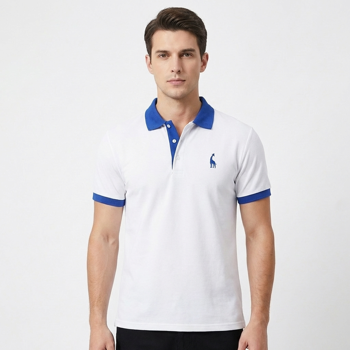 Sutton | Men's Breathable Contrast Trim Short Sleeve Polo Shirt