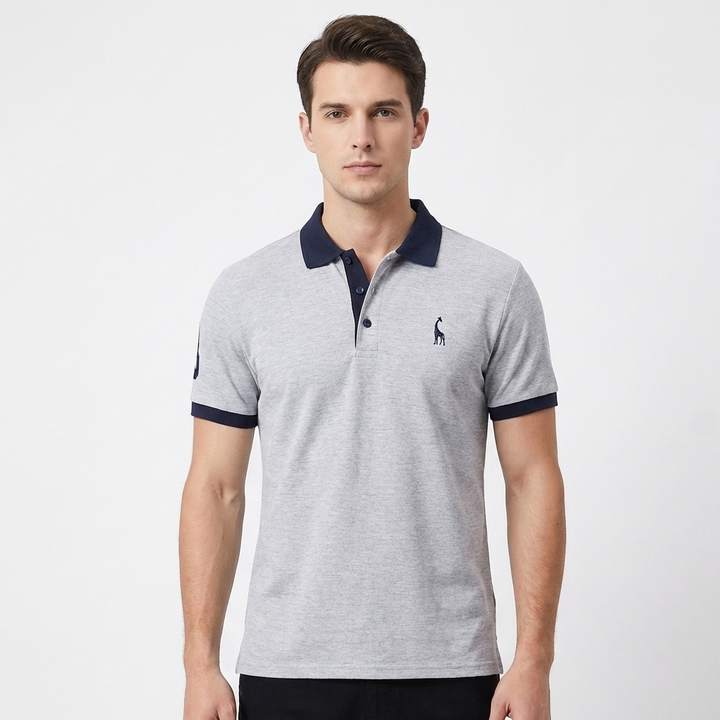 Sutton | Men's Breathable Contrast Trim Short Sleeve Polo Shirt
