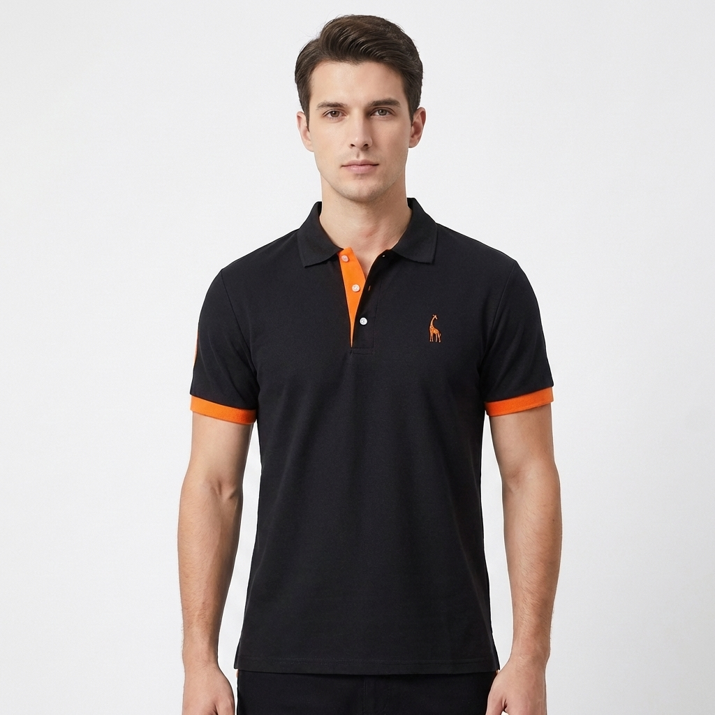 Sutton | Men's Breathable Contrast Trim Short Sleeve Polo Shirt