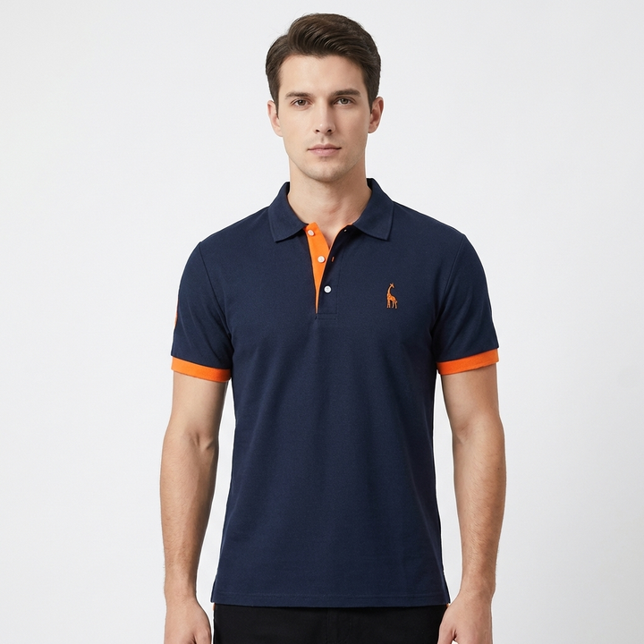 Sutton | Men's Breathable Contrast Trim Short Sleeve Polo Shirt
