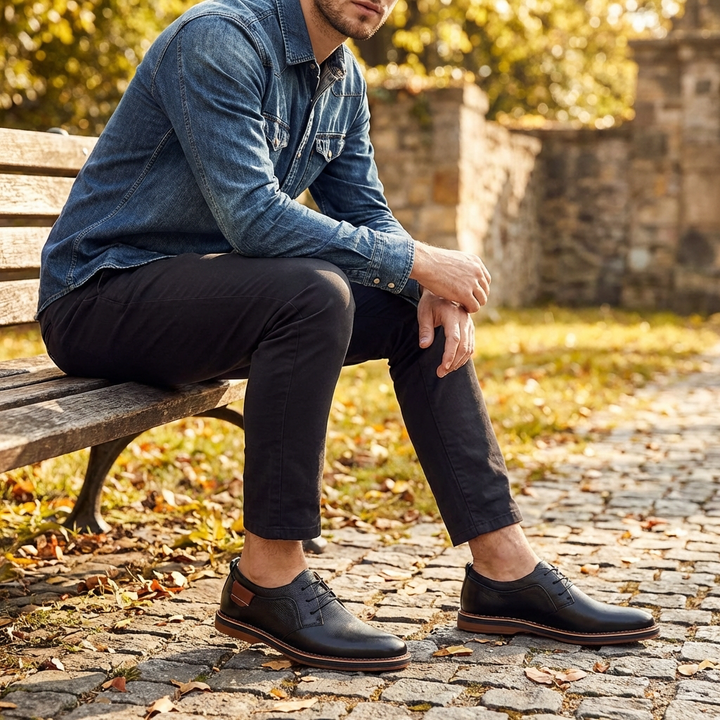 Sutton | Men's Leather Lace-Up Derby Shoes