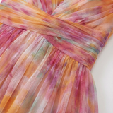 Talia | Women Dress With Watercolour Print | Maxi