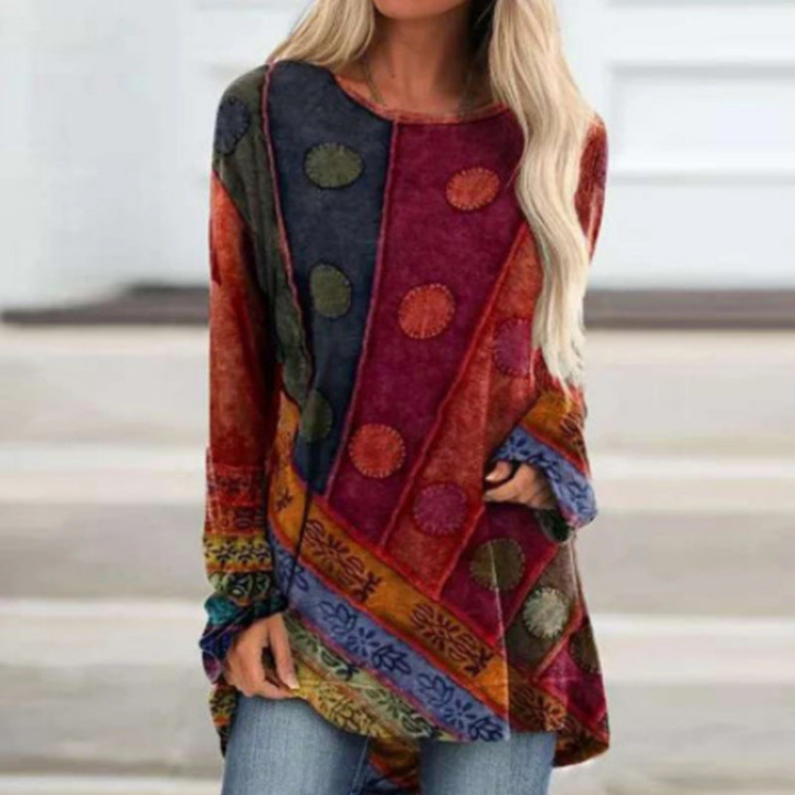 Tamsin | Women's Boho Print Long Sleeve Tunic