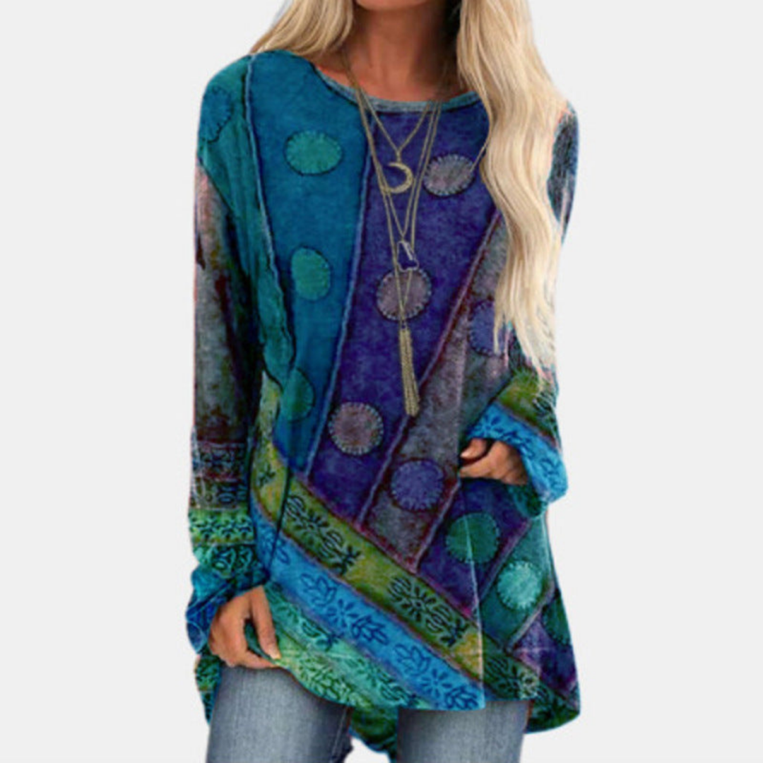 Tamsin | Women's Boho Print Long Sleeve Tunic