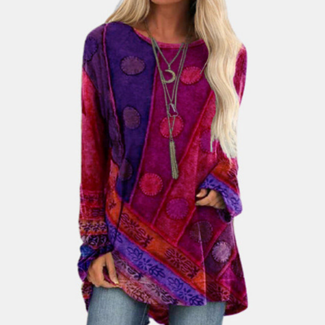 Tamsin | Women's Boho Print Long Sleeve Tunic