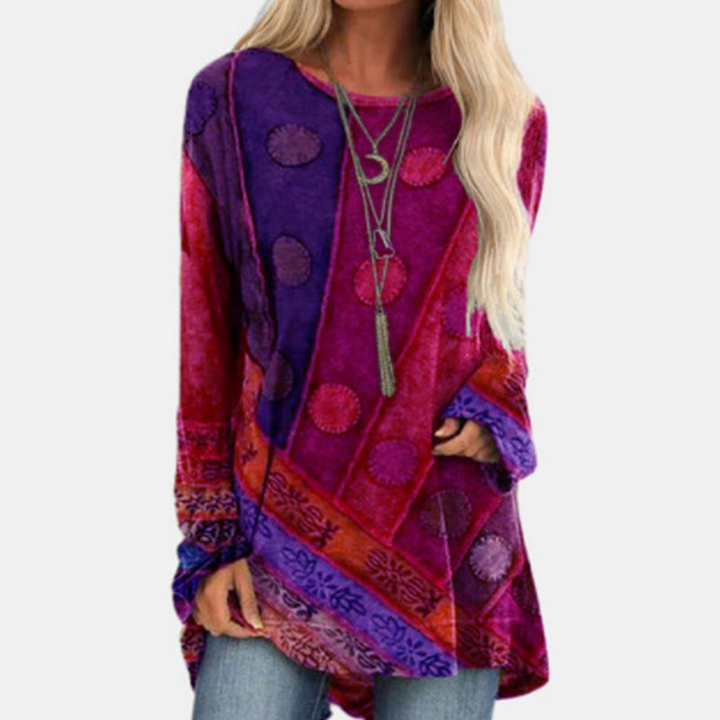 Tamsin | Women's Boho Print Long Sleeve Tunic