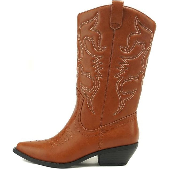 Tatum | Women's Leather Mid-Calf Cowgirl Boots