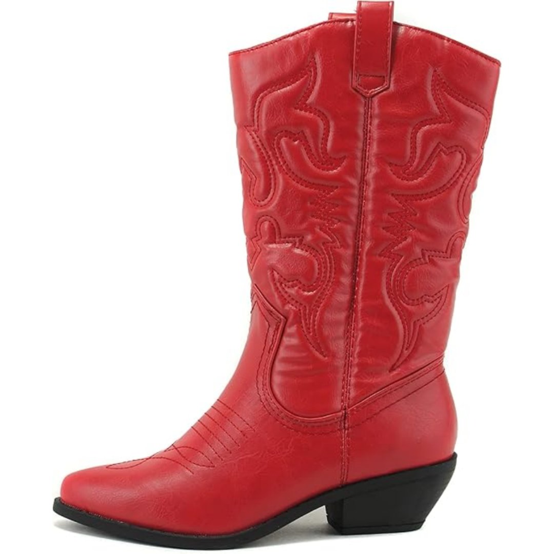 Tatum | Women's Leather Mid-Calf Cowgirl Boots