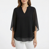 Thalia | Women Blouse With Split Sleeve | 3/4 Sleeve