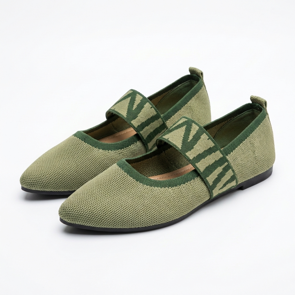 Thea | Women's Breathable Knit Mary Jane Flat Shoes