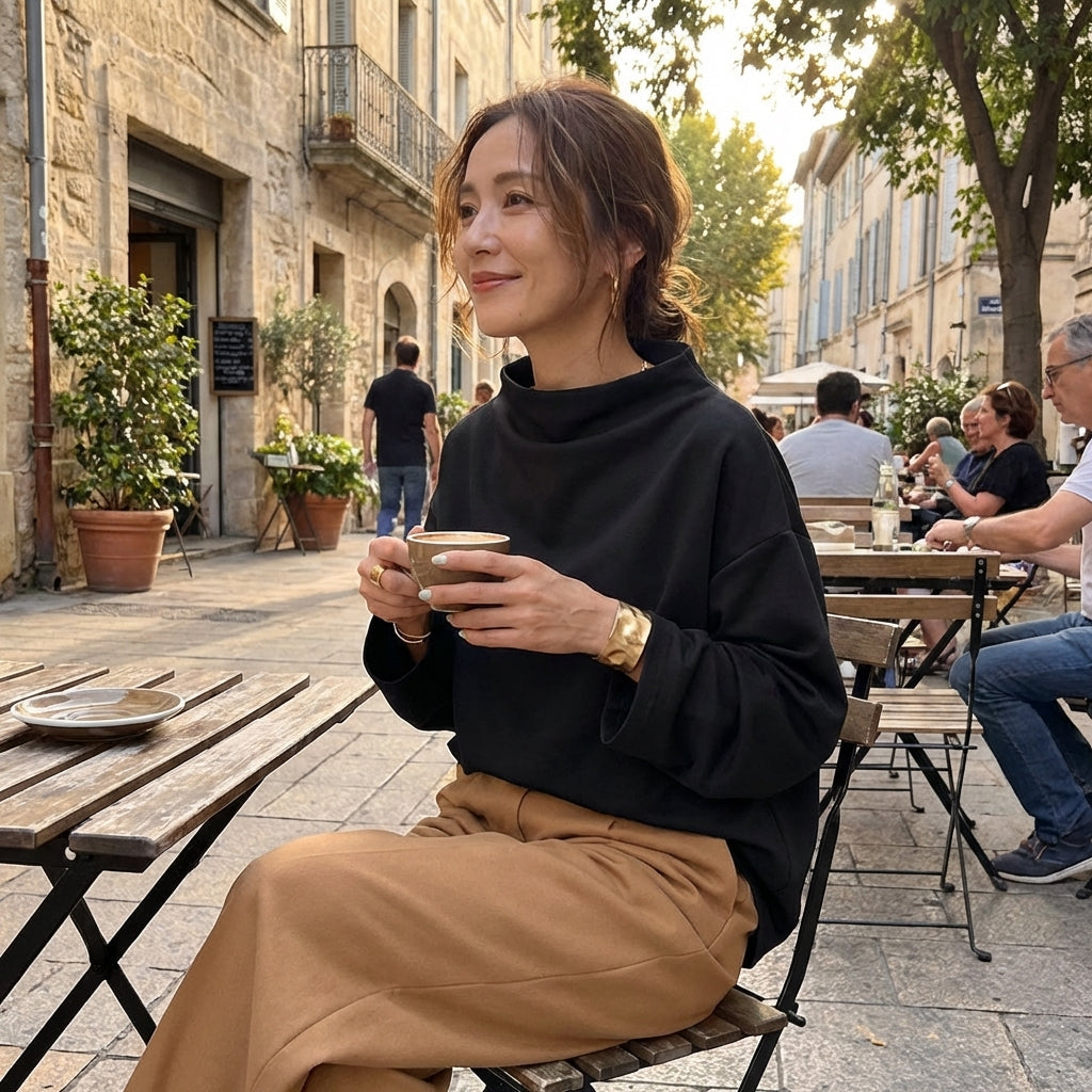 Thea | Women's Breathable Oversized Cowl Neck Sweatshirt