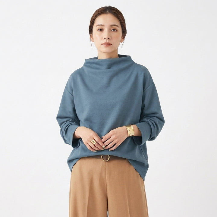 Thea | Women's Breathable Oversized Cowl Neck Sweatshirt