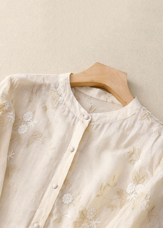 Thea | Women's Chiffon Floral Button Blouse
