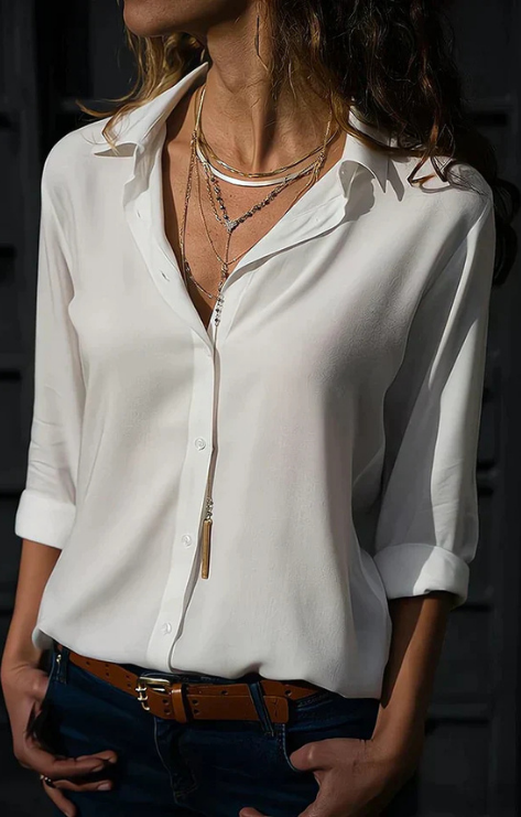 Thea | Women's Collared Button-Down Shirt