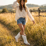 Vera | Women Boots With Pull Tab | Cowboy