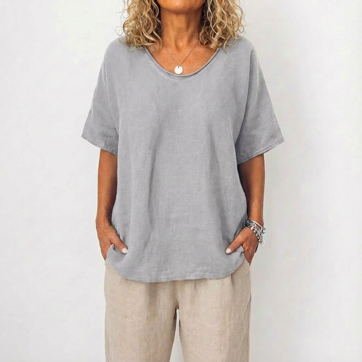 Viona | Women Blouse With Loose Fit | Short Sleeve