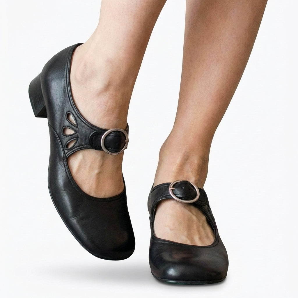 Wren | Women's Breathable Buckle Strap Low Heel Mary Jane Shoes