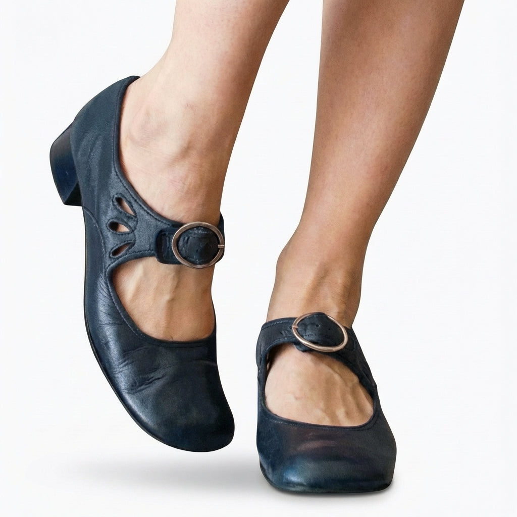 Wren | Women's Breathable Buckle Strap Low Heel Mary Jane Shoes