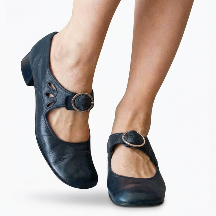 Wren | Women's Breathable Buckle Strap Low Heel Mary Jane Shoes