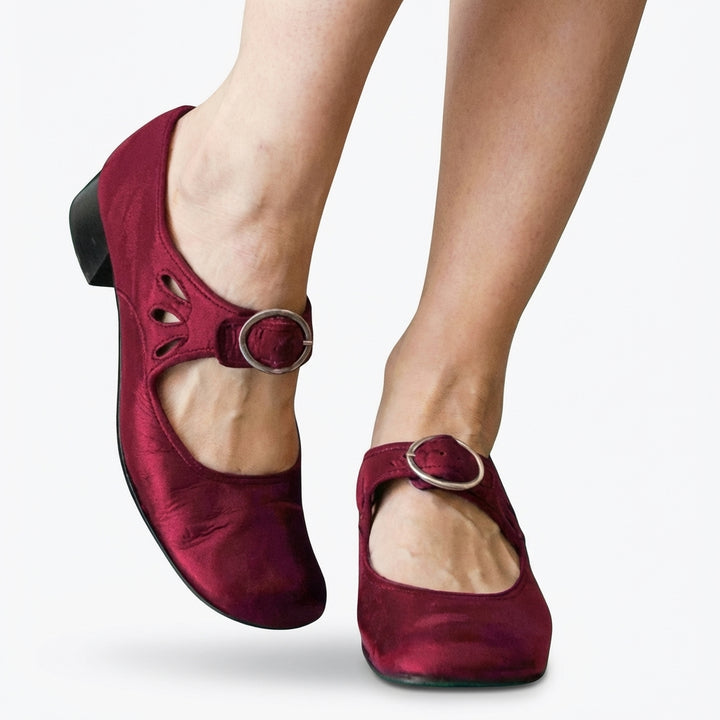 Wren | Women's Breathable Buckle Strap Low Heel Mary Jane Shoes