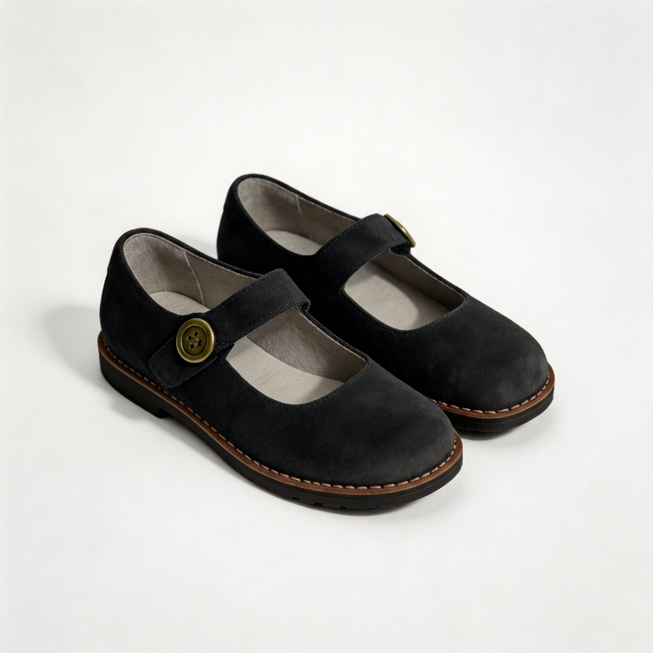 Wren | Women's Breathable Suede Mary Jane Flats