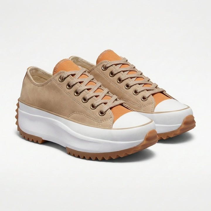 Wren | Women's Canvas Platform Lace-Up Trainers