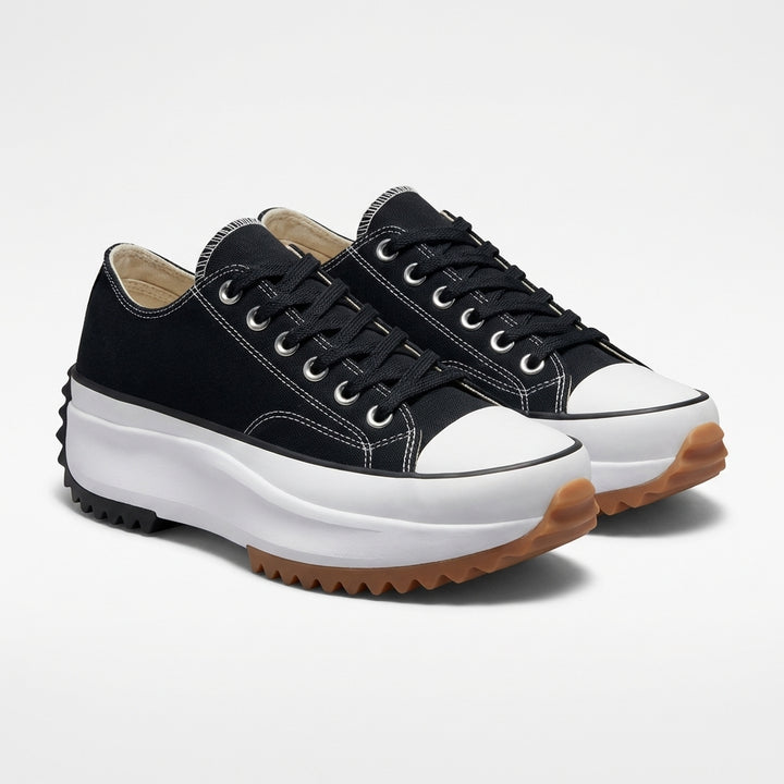 Wren | Women's Canvas Platform Lace-Up Trainers