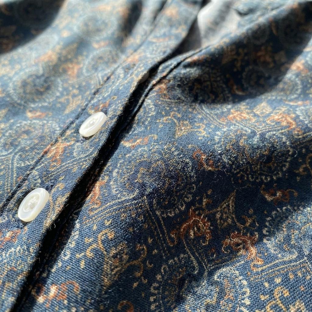 Wren | Women's Cotton Boho Print Button Neck Blouse