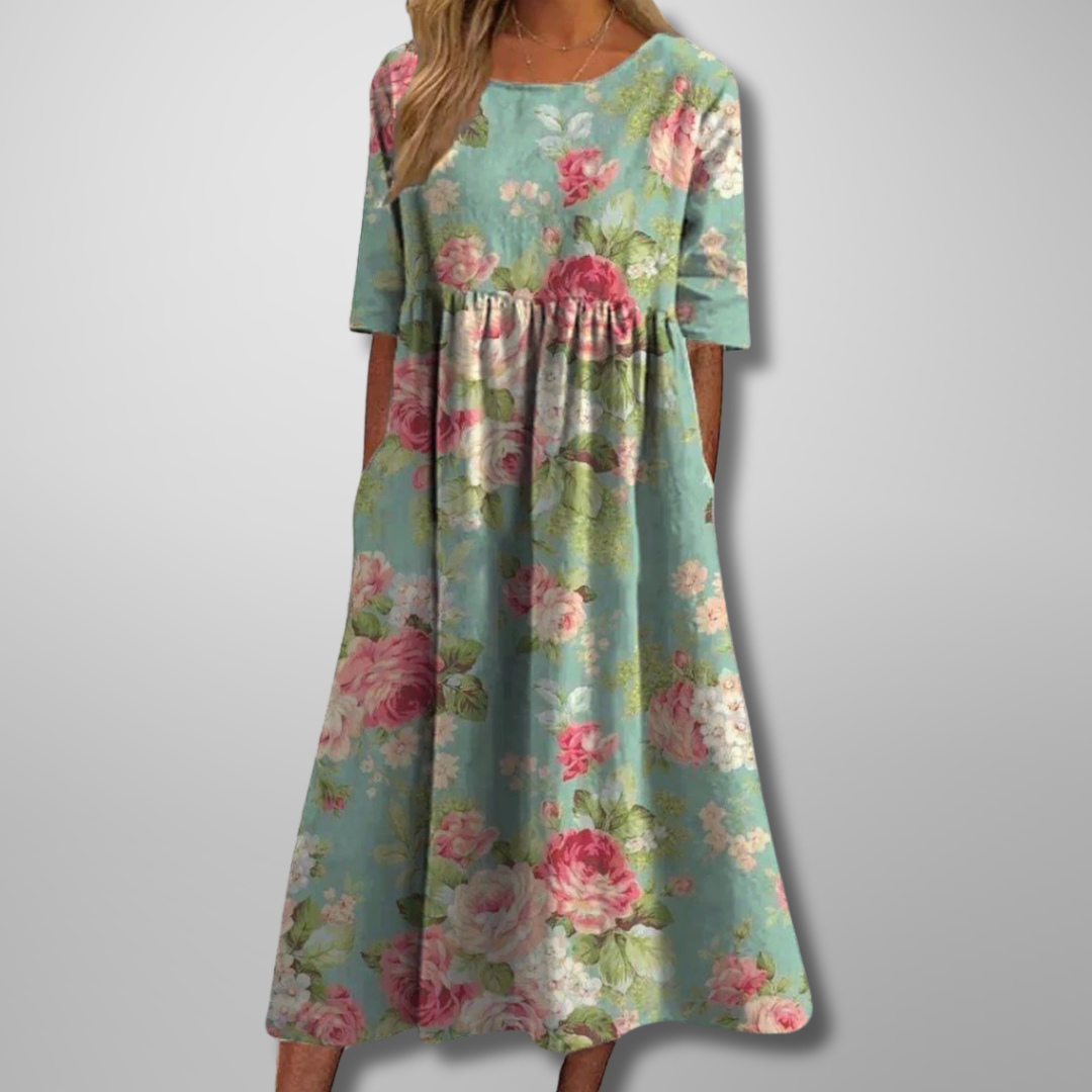 Wren | Women's Cotton Smock Midi Dress